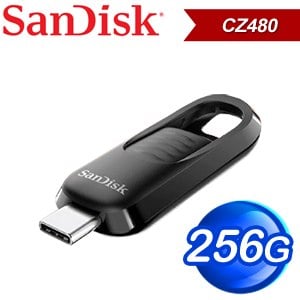 SanDisk CZ480 Ultra Slider 256GB Type-C USB3.2 隨身碟(讀取400MB/s)