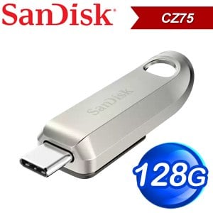 SanDisk CZ75 Ultra Luxe 128GB Type-C USB3.2 隨身碟(讀取400MB/s)