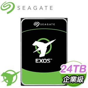 Seagate 希捷 企業號 24TB 3.5吋 7200轉 512M快取 SATA3 EXOS企業級硬碟(ST24000NM002H-5Y)