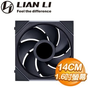 LIAN LI 聯力 UNI FAN TL LCD 140 單入 ARGB積木風扇(需搭控制器)《黑》