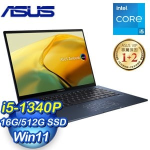 ASUS 華碩 UX3402VA-0052B1340P 14吋筆電《紳士藍》(i5-1340P/16G/512G)