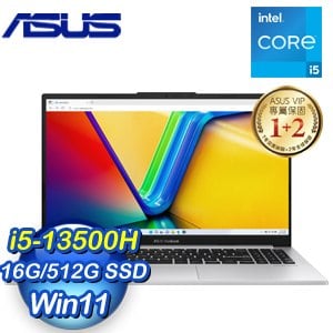 ASUS 華碩 S5504VA-0152S13500H 15.6吋筆電《酷玩銀》(i5-13500H/16G/512G PCIe)★附筆電包+滑鼠