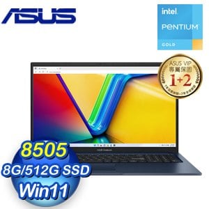 ASUS 華碩 X1704ZA-0021B8505 17.3吋筆電《午夜藍》(P8505/8G/512G SSD)