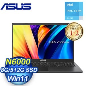 ASUS 華碩 X1500KA-0391KN6000 15.6吋筆電《搖滾黑》(N6000/8G/512G)