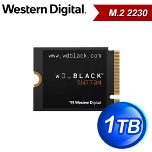 WD 威騰 黑標 SN770M 1TB M.2 2230 NVMe SSD固態硬碟(WDS100T3X0G)