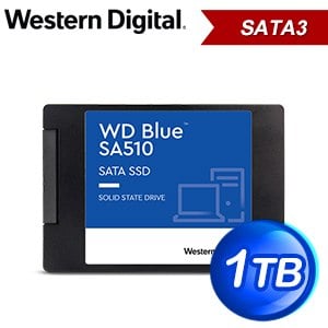 WD 威騰 藍標 SA510 1TB 2.5吋SATA SSD固態硬碟(WDS100T3B0A)