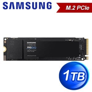 Samsung 三星 990 EVO 1TB PCIe 4.0 NVMe M.2 SSD固態硬碟(讀:5000M/寫:4200M) 台灣代理商貨
