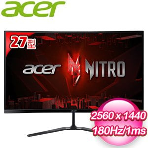 ACER 宏碁 ED270U S3 27型 2K 180Hz 曲面電競螢幕