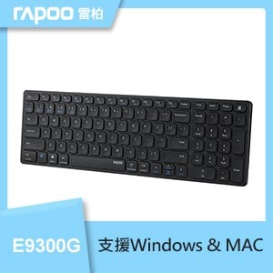 RAPOO 雷柏 高雅系 E9300G 多模無線鍵盤《黑》