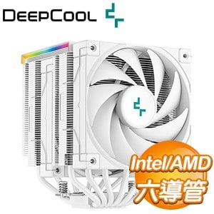DEEPCOOL 九州風神 AK620 DIGITAL 六導管 CPU 散熱器《白》(高16.2cm)