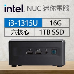 Intel系列【mini水豚】i3-1315U六核 迷你電腦(16G/1T SSD)《RNUC13ANHI30001》