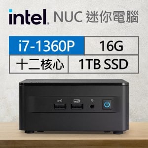 Intel系列【mini蛤蠣】i7-1360P十二核 迷你電腦(16G/1T SSD)《RNUC13ANHI70001》