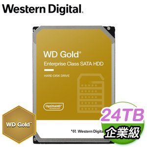 WD 威騰 24TB 3.5吋 7200轉 企業級資料中心硬碟《金標》WD241KRYZ-5Y