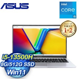 ASUS 華碩 X1505VA-0251S13500H 15.6吋效能筆電《酷玩銀》(i5-13500H/8G/512G PCIe/W11)