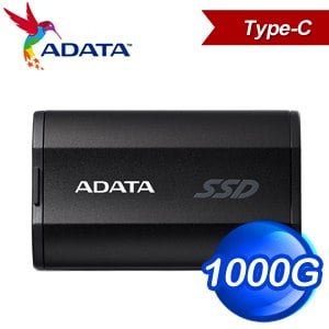ADATA 威剛 SD810 1000G Type-C 外接式固態硬碟SSD《黑》