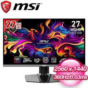 MSI 微星 MPG 271QRX QD-OLED 27型 WQHD 360Hz 電競螢幕