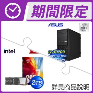 華碩 WS720T工作站(i7-10700/16G/512G SSD/DVDRW+CRD/750W/W11PRO/3Y)+Intel 760p 2TB SSD