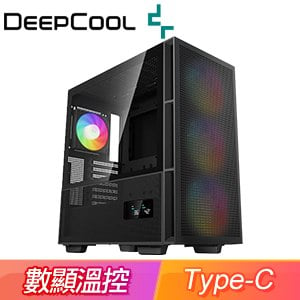 DEEPCOOL 九州風神 CH560 DIGITAL 玻璃透側 E-ATX機殼《黑》(顯卡長38/CPU高17.5)