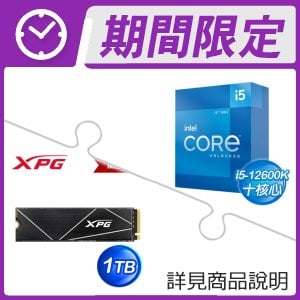 i5-12600K+威剛 XPG GAMMIX S70 BLADE 1TB PCIe M.2 SSD