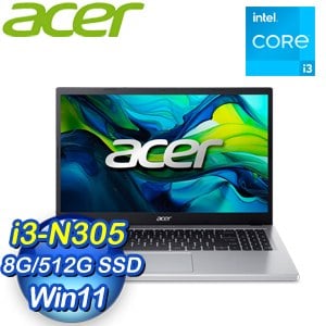 Acer 宏碁 Aspire Go AG15-31P-36XB 15.6吋文書筆電(i3-N305/8G/512G/W11)