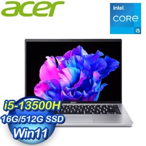 Acer 宏碁 Swift GO SFG14-71T-55QB 14吋 輕薄筆電(i5-13500H/16G/512G/W11)