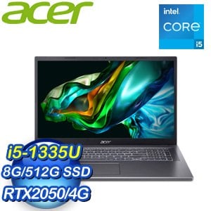 Acer 宏碁 Aspire 5 A517-58GM-59BB 17.3吋 輕薄強效筆電(i5-1335U/8G/512G/RTX2050-4G/W11)