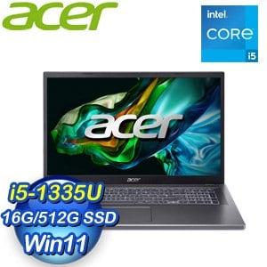 Acer 宏碁 Aspire 5 A517-58M-53V9 17.3吋 輕薄強效筆電(i5-1335U/16G/512G/W11)