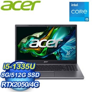 Acer 宏碁 Aspire 5 A515-58GM-510J 15.6吋 輕薄強效筆電(i5-1335U/8G/512G/RTX2050/W11)