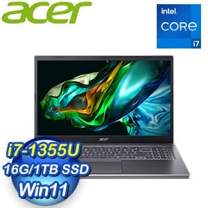 Acer 宏碁 Aspire 5 A515-58M-72GV 15.6吋 輕薄強效筆電(i7-1355U/16G/1TB/W11)