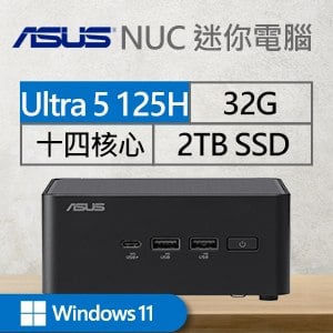 華碩系列【mini獅子座Win】125H十四核 迷你電腦(32G/2T SSD/Win11)《RNUC14RVHU500009I》