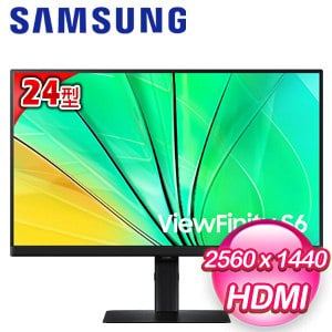 Samsung 三星 ViewFinity S6 S24D606EAC 24型 2K窄邊美型螢幕(HDMI/DP)