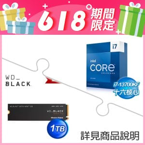i7-13700KF+WD 黑標 SN770 1TB NVMe PCIe SSD
