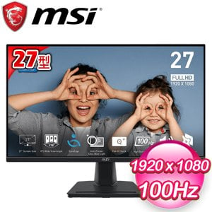 【搭機價】MSI 微星 PRO MP275 27型 IPS 100Hz 護眼螢幕