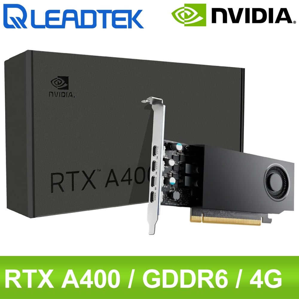 Leadtek 麗臺 RTX A400 4G GDDR6 64bit 繪圖卡