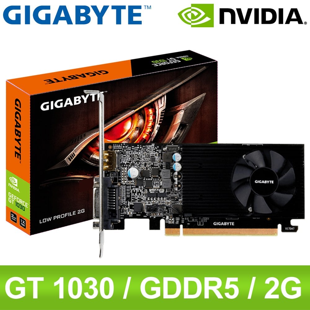GIGABYTE 技嘉 GT 1030 Low Profile D4 2G 顯示卡